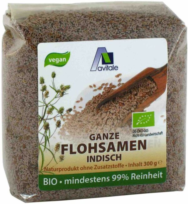 Ganze Flohsamen indisch Bio 300 g