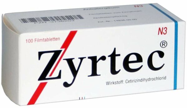 Zyrtec 10 mg 100 Filmtabletten