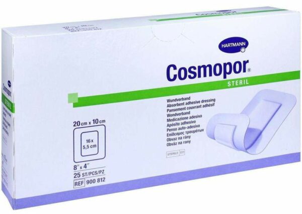 Cosmopor Steril 10x20cm 25 Pflaster