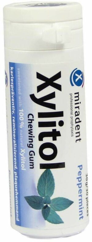 Zahnpflegekaugummi Pfefferminz  Xylitol Chewing Gum 30 Kaugummis