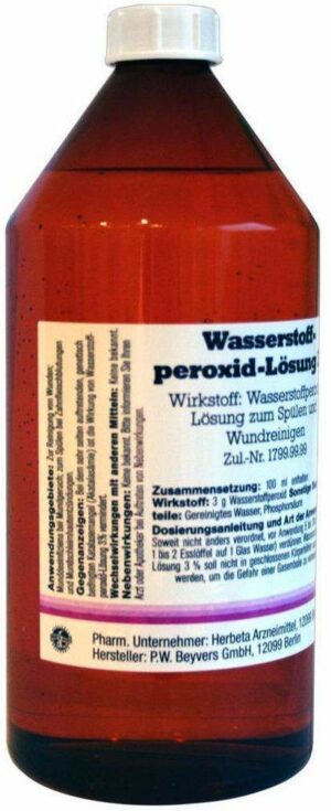 Wasserstoffperoxidlösung 3% 1000 ml