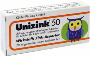 Unizink 50 20 magensaftresistente Tabletten
