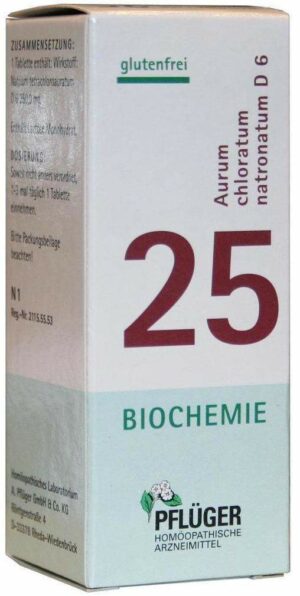 Biochemie Pflüger 25 Aurum Chloratum Natronatum D6 100 Tabletten