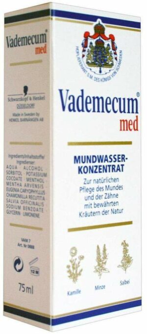 Vademecum Med Mundwasser Konzentrat 75 ml Lösung