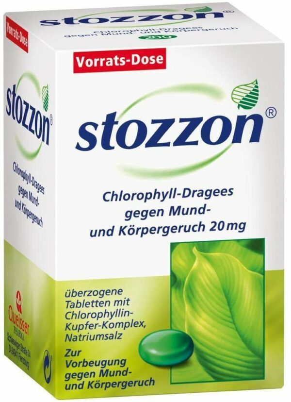 Stozzon Chlorophyll 200 überzogene Tabletten