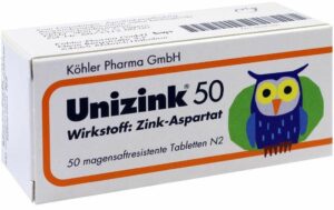 Unizink 50 50 magensaftresistente Tabletten