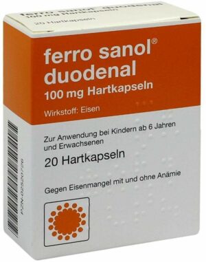 Ferro Sanol Duodenal 20 Hartkps. Mit Magensaftres. Überzogenen...