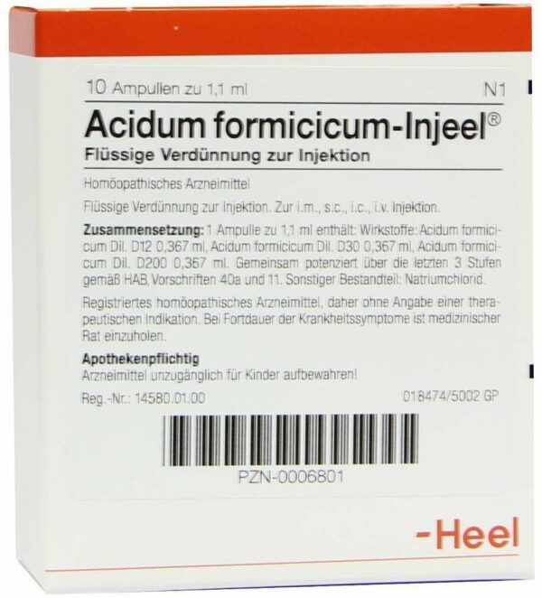 Acidum Formicicum 10 Ampullen