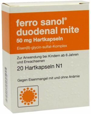 Ferro Sanol Duo Mite 50 mg 20 Magensaftresistente Kapseln