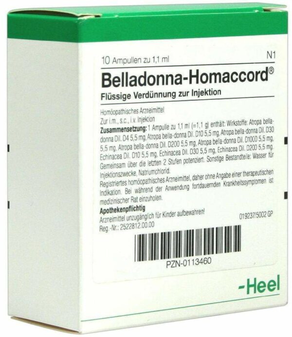 Belladonna Homaccord Ampullen 10 Ampullen