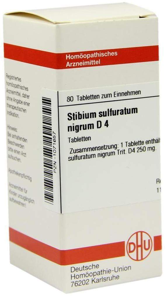 Stibium Sulfuratum Nigrum D4 Tabletten 80 Tabletten