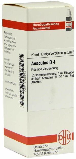 Aesculus D4 20 ml Dilution