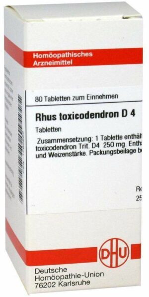 Rhus Toxicodendron D 4 80 Tabletten