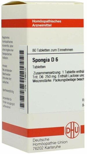 Spongia D6 Tabletten 80 Tabletten
