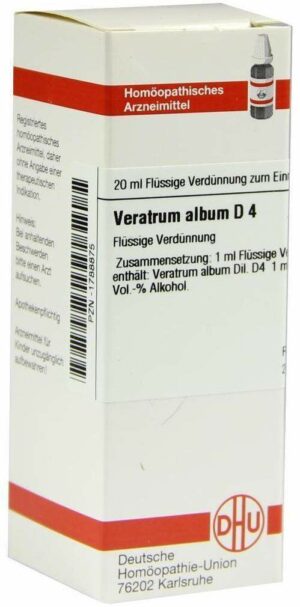 Veratrum Album D4 Dhu 20 ml Dilution