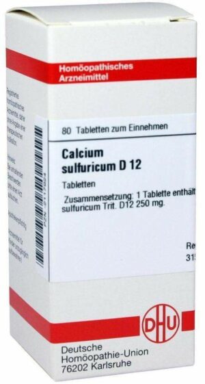Calcium Sulfuricum D12 80 Tabletten