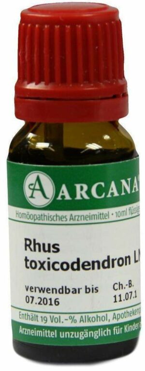 Rhus Toxicodendron Lm 18 Dilution 10 ml