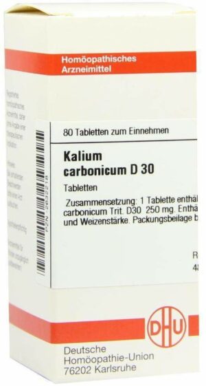 Kalium Carbonicum D 30 80 Tabletten