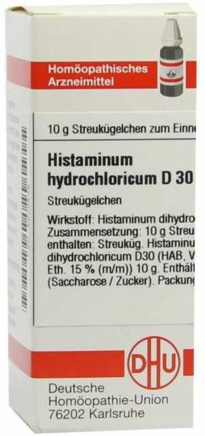 Histaminum Hydrochloricum D30 10 G Globuli