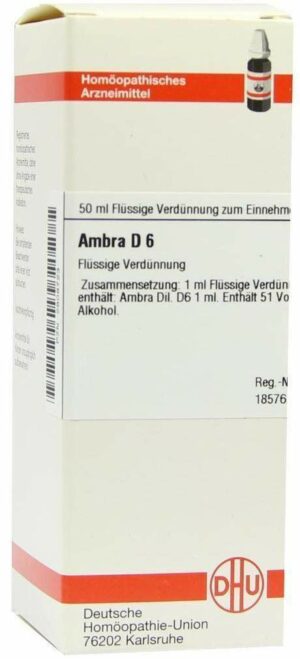 Ambra D6 50 ml Dilution