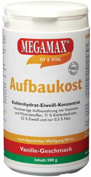 Megamax Aufbaukost Vanille 500 G Pulver