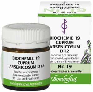Biochemie 19 Cuprum Arsenicosum D 12 Tabletten