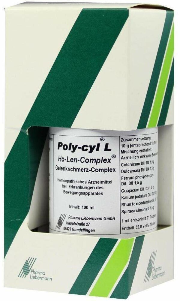 Poly Cyl L Ho Len Complex Tropfen Gelenkschmerz Complex 100 Ml...