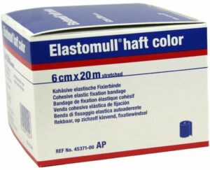 Elastomull Haft Color 20mx6cm Blau Fixierbinde