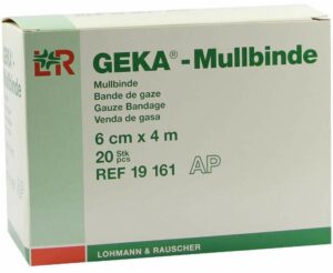 Mullbinden Geka 6 cm X 4 M 20 Binden