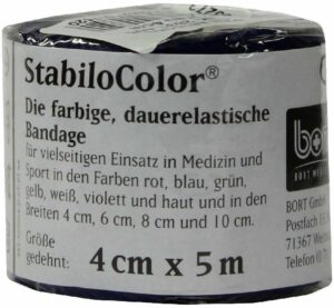 Bort Stabilocolor Binde 4 cm X 5 M Blau