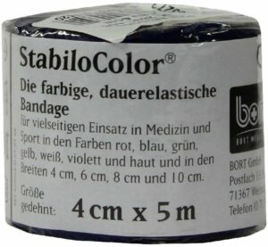 Bort Stabilocolor Binde 4 cm X 5 M Blau