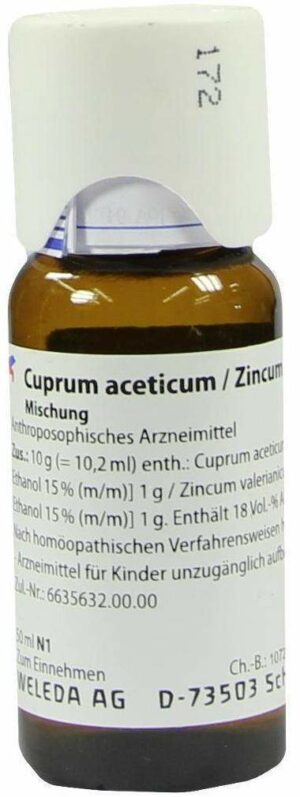 Weleda Cuprum Aceticum Zincum Valerianicum