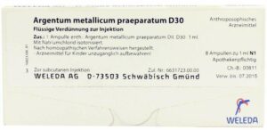 Argentum Metallicum Praeparatum D 30 Weleda 8 Ampullen