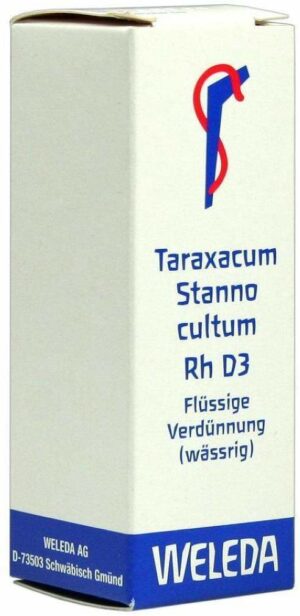 Weleda Taraxacum Stanno Cultum Rh D3