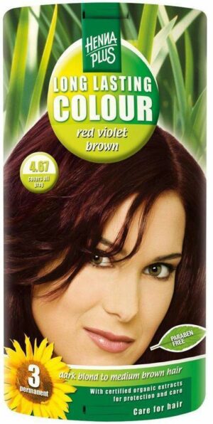 Hennaplus Long Lasting Red Violet Brown 4