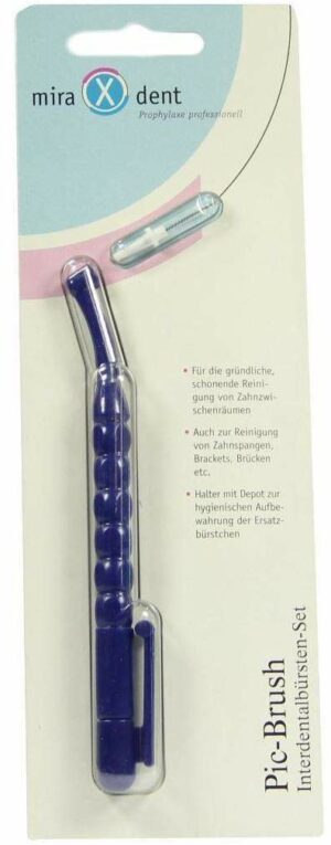 Miradent Interdentalbürste Pic-Brush 1er Set Blau