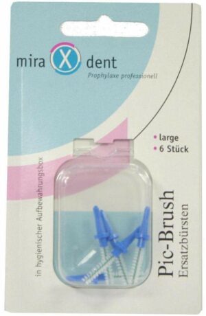 Miradent Interdentalbürste Pic-Brush Large Blau 6 Stück