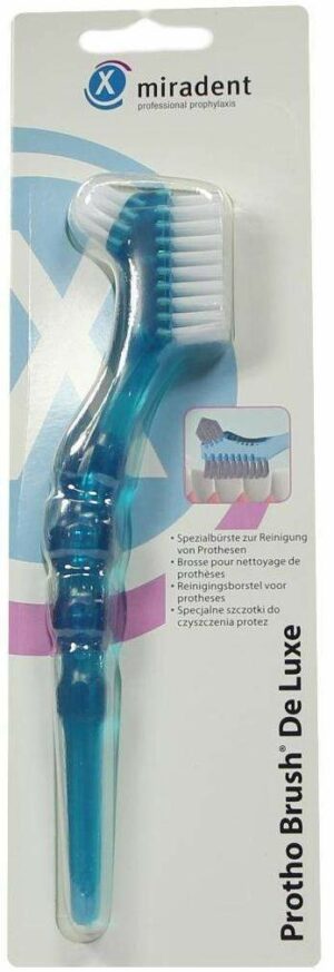 Miradent Prothesenbürste Protho Brush Blau 1 Zahnbürste
