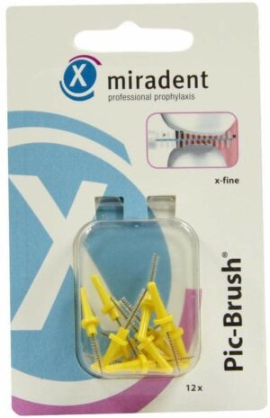 Miradent Pic Brush Interdental Ersatzbürsten Gelb 1