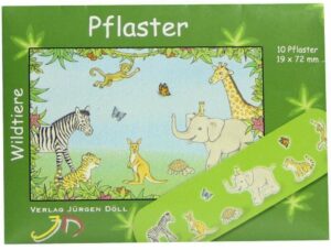 Kinderpflaster Wildtiere Briefchen