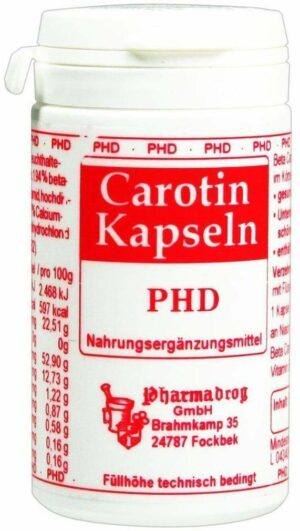 Carotin Kapseln Phd 60 Stück