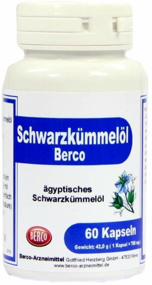 Schwarzkümmelöl Berco 60 Kapseln