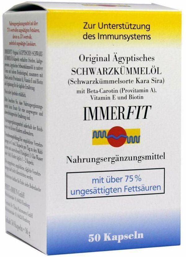 Schwarzkümmelöl Immerfit 50 Kapseln