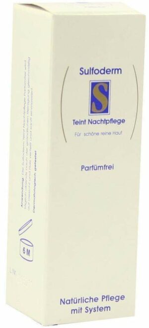 Sulfoderm S Teint Nachtpflege Parfümfrei