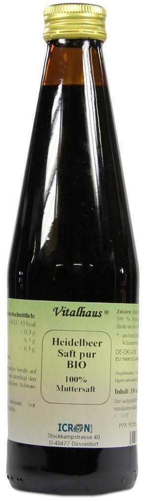 Heidelbeer Saft Pur Bio Vitalhaus