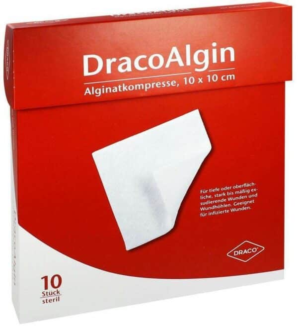 Dracoalgin 10 X 10cm Alginat 10 Kompressen