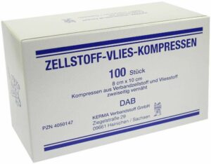 Zellstoff Vlies Kompressen 8x10cm Unsteril 100 Kompressen