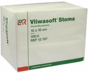 Vliwasoft Stoma Kompressen 10 X 10cm 4-Fach