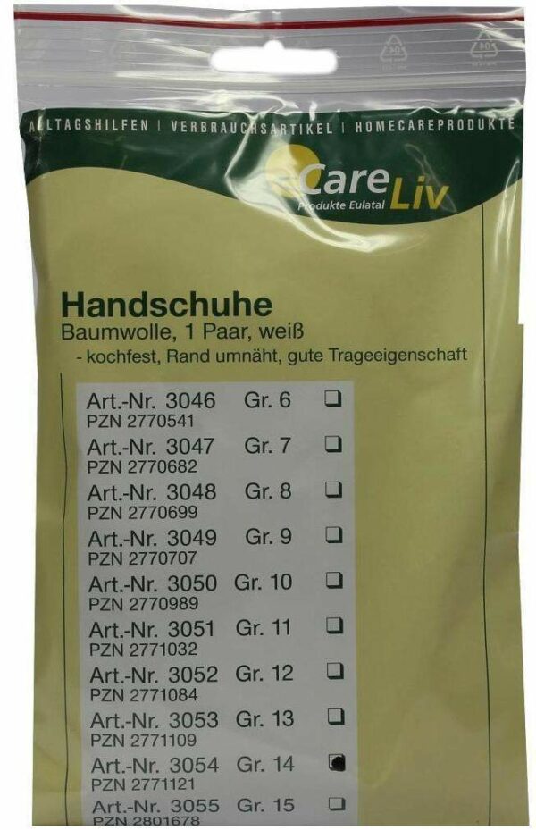 Handschuhe Baumwolle Gr.14 1 Paar