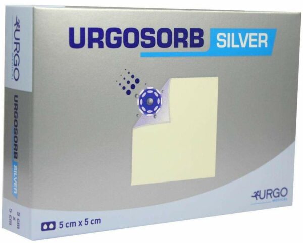 Urgosorb Silver 5x5cm Kompressen